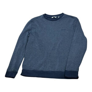 Calvin Klein Sweater Mens Small Blue Crewneck Pullover Long Sleeve Knit Casual